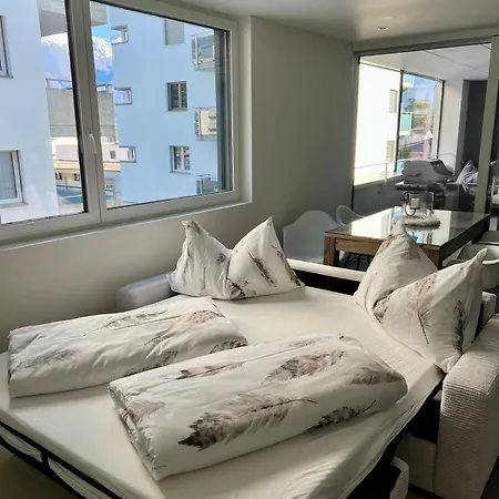 Locarno Neue Moderne Due Terrazze Lägenhet *